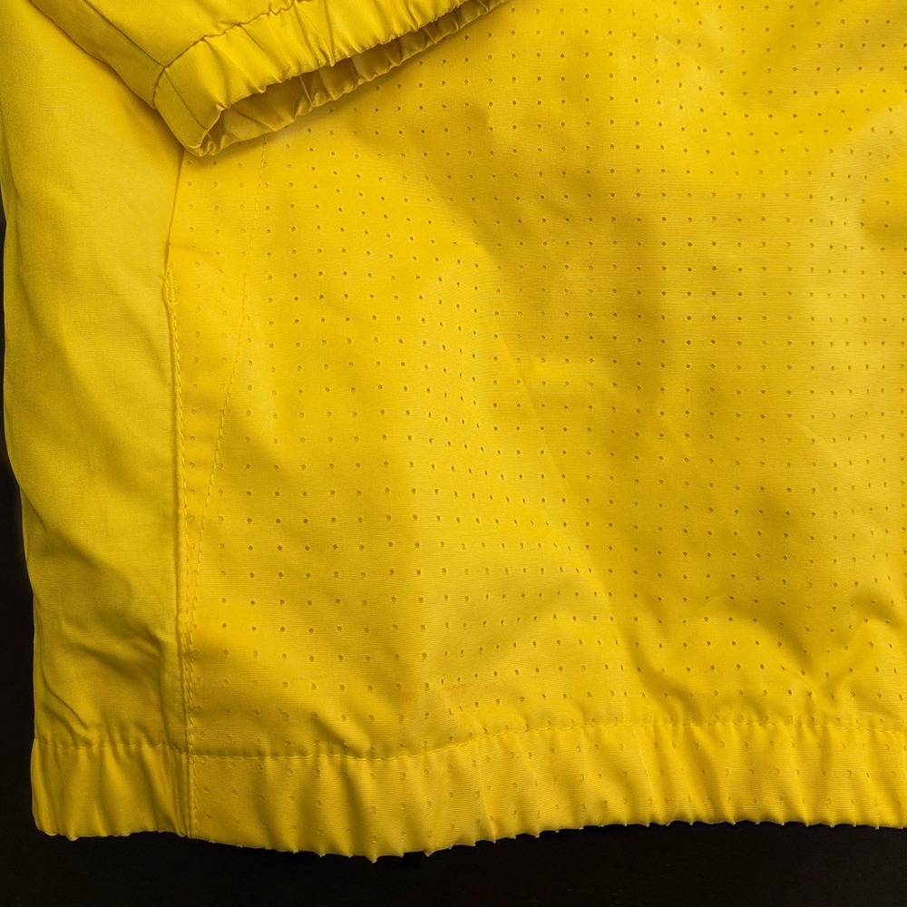 Tommy Hilfiger Boys XL Yellow Quarter Zip Hooded Windbreaker Jacket Pullover - Picture 5 of 7